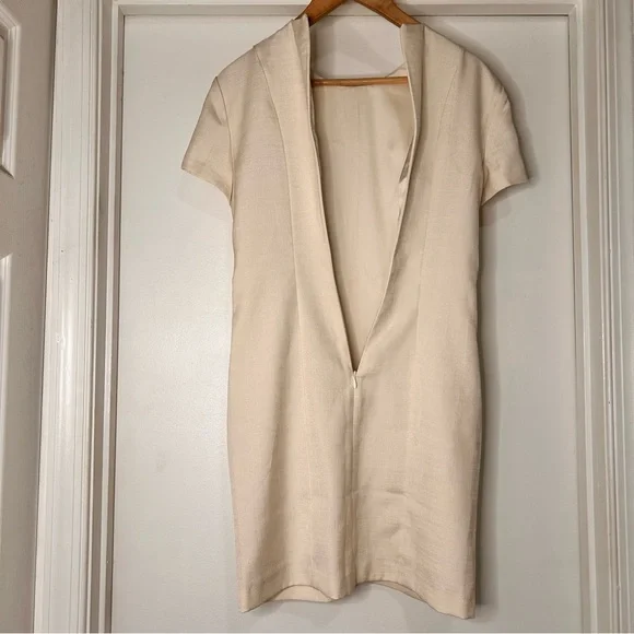 H&M Cream Mini Dress with Short Sleeves - Size XS - Picture 5 of 10